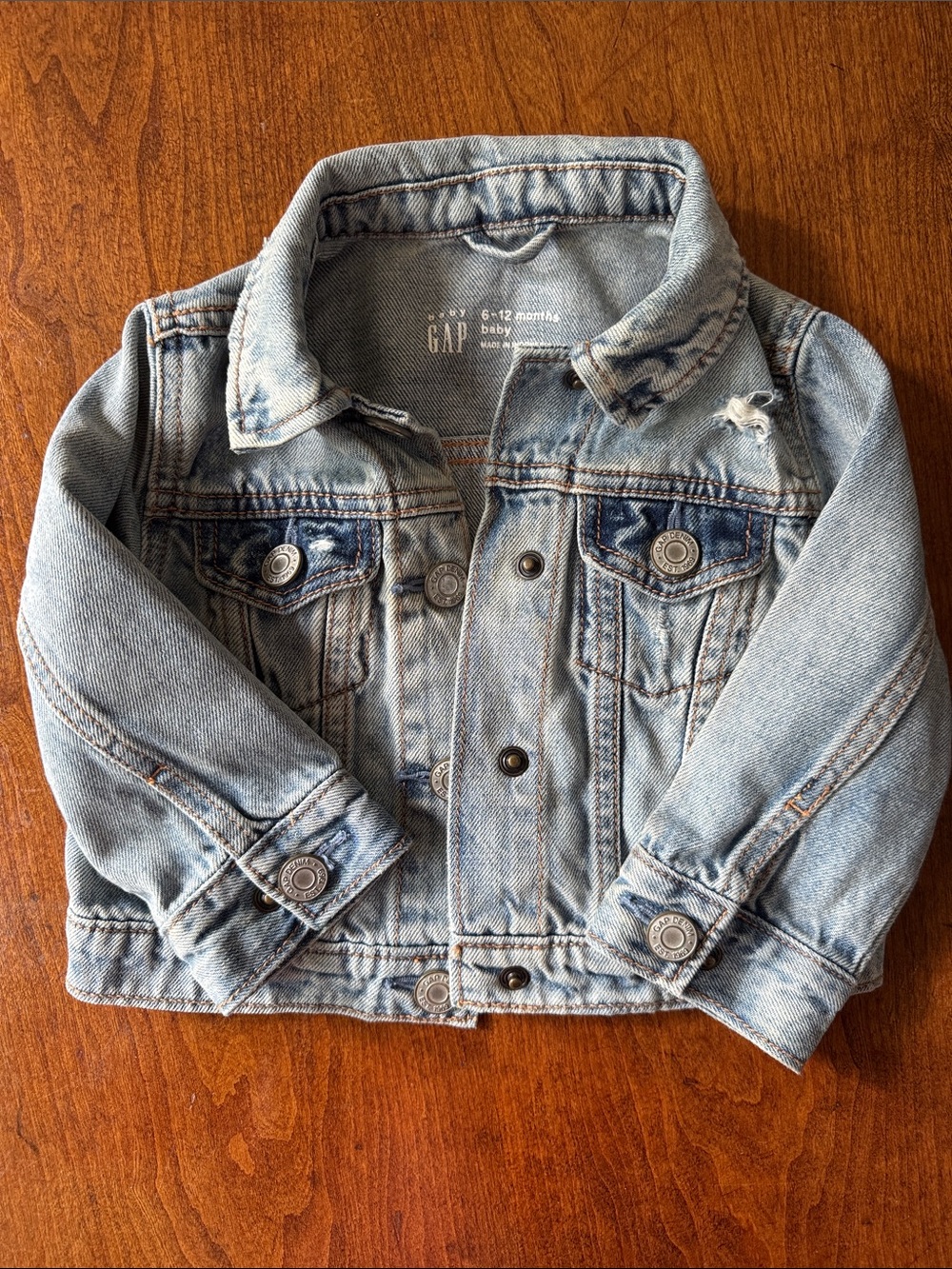 GAP Light Wash Baby Denim Jacket - Light Blue